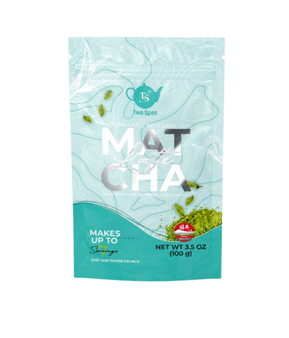 Matcha latte con leche de soya