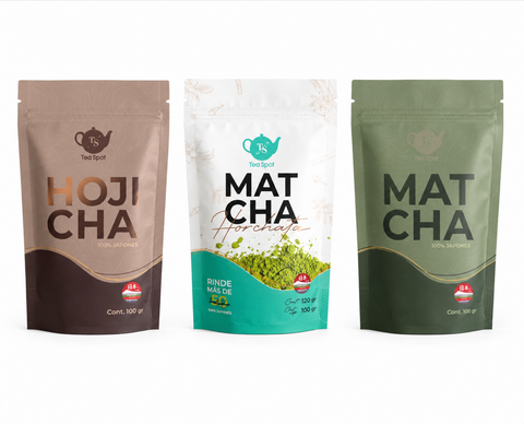 Trío Tea Spot — Matcha, Hojicha & Matcha Horchata