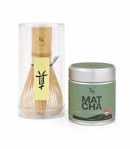 Combo Matcha — Lata + Whisk