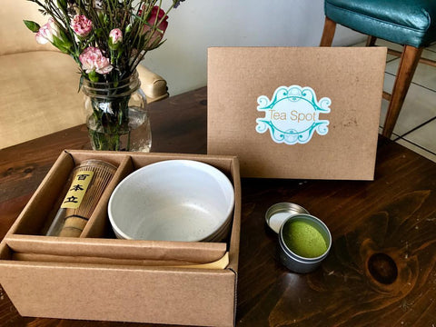 Kit para preparar matcha