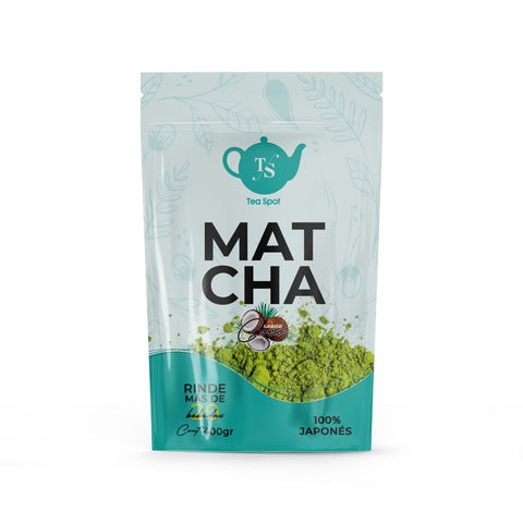 Matcha latte con leche de coco